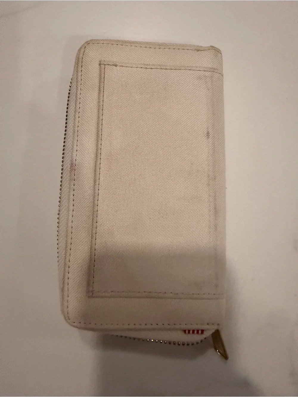 Herschel Supply Company Cream Canvas Zip Wallet